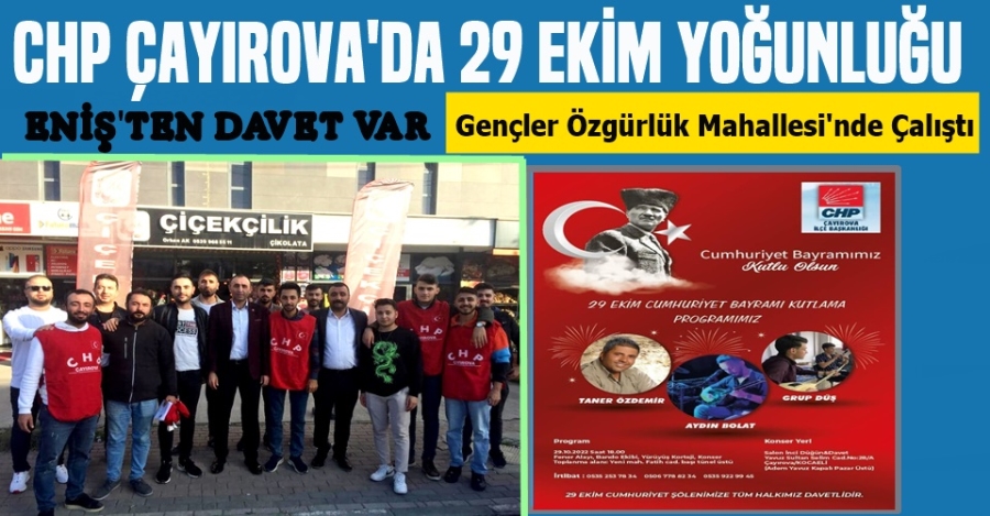 CHP ÇAYIROVA Cumhuriyet Bayramı Programı Düzenliyor