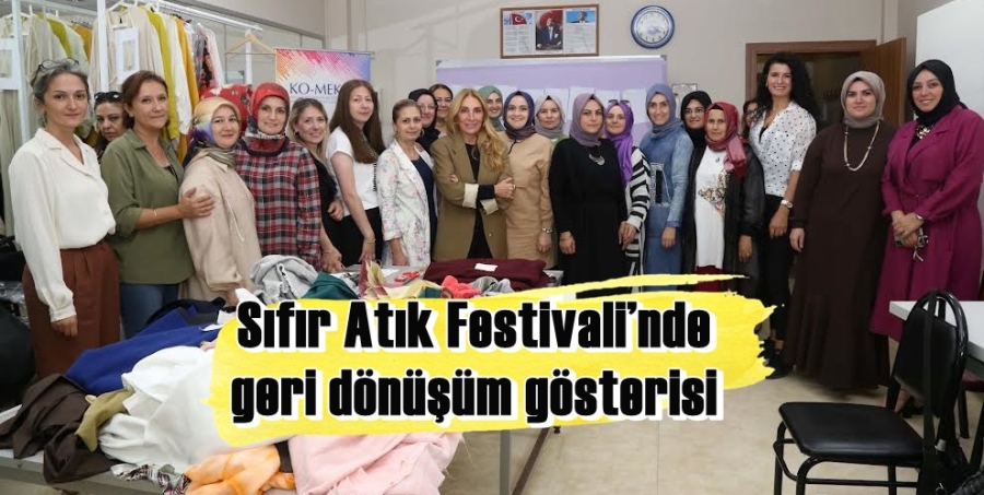 Sıfır Atık Festivali’nde geri dönüşüm gösterisi