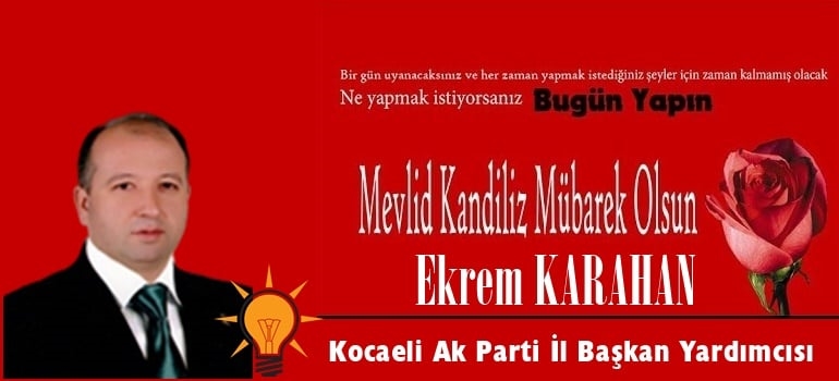 Karahan Mevlid Kandilini Kutladı