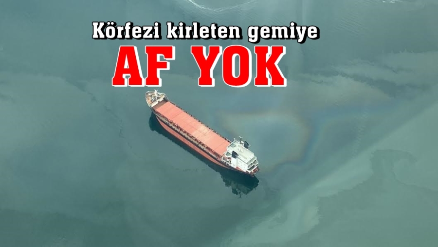 Körfezi kirleten gemiye af yok