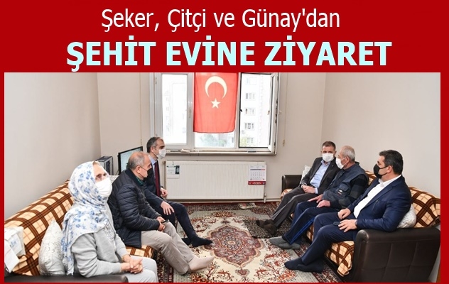 Şehit Evini Ziyaret Ettiler