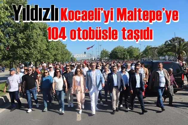 Yıldızlı Kocaeli’yi Maltepe’ye  104 otobüsle taşıdı