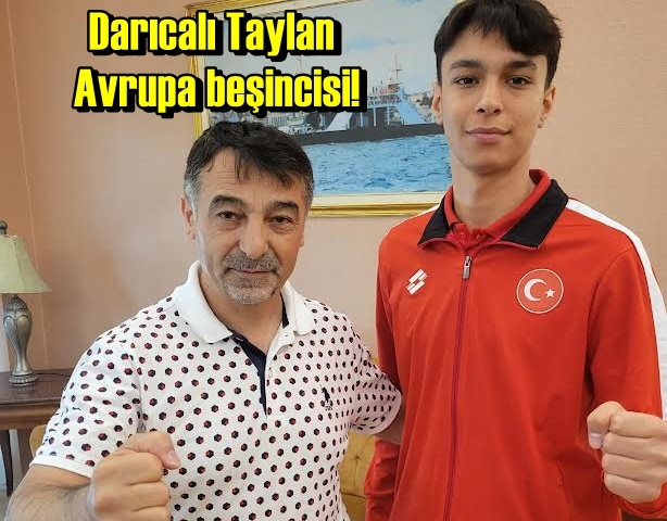 Darıcalı Taylan Avrupa beşincisi!