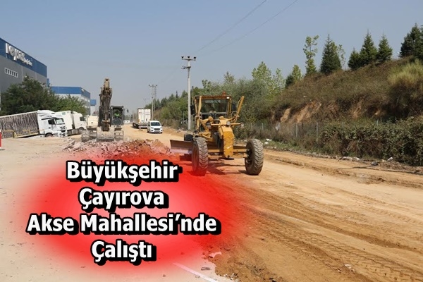 Çayırova Akse Mahallesi’nde asfalt çalışması