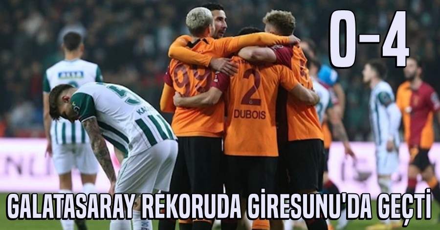 Galatasaray Rekoruda Giresunu