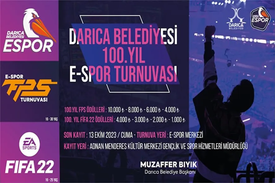 Darıca’da 100. Yıl E-Spor Turnuvası düzenlenecek