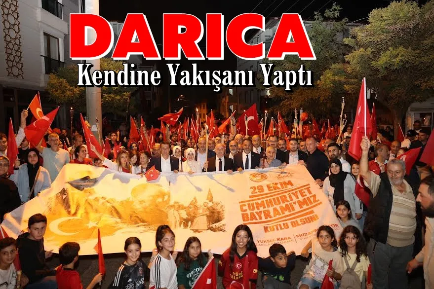 Darıca’da Cumhuriyet’in 100. yılına yakışan kutlama