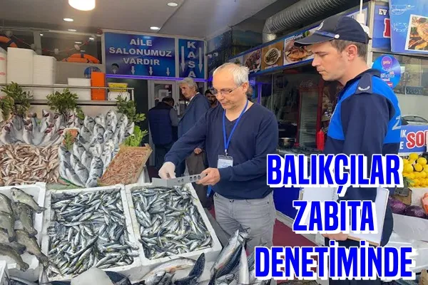 Gebze Zabıtasından Balıkçı Denetimi