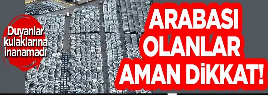 Arabalarla ilgili Türkiye