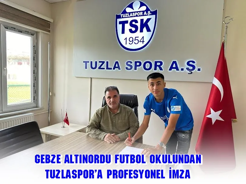 Gebze Altınordu futbol okulundan Tuzlaspor’a profesyonel imza