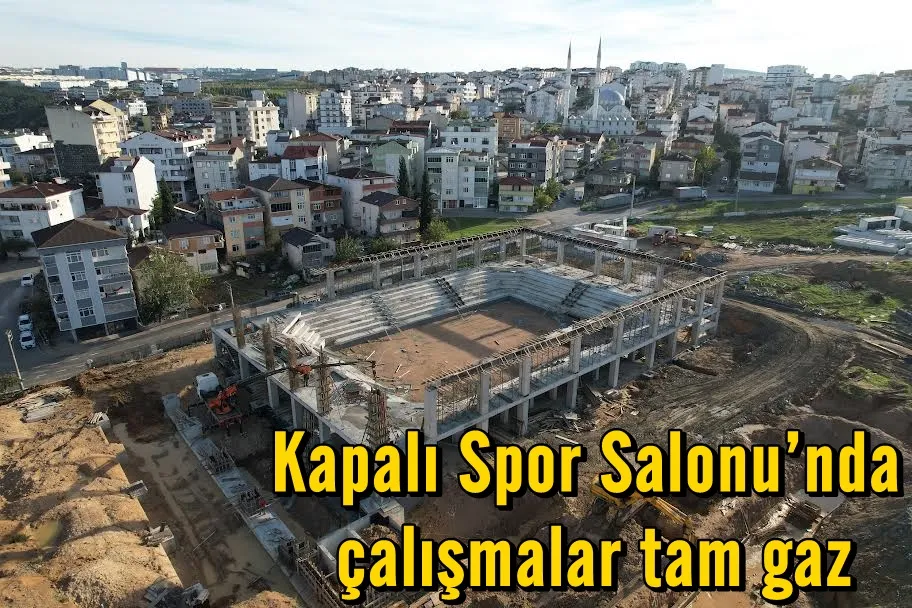 Kapalı Spor Salonu’nda çalışmalar tam gaz