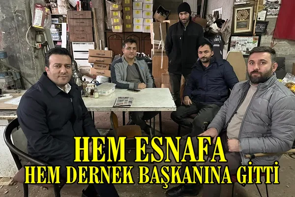 Hem Esnafa Hem Dernek Başkanına Gitti