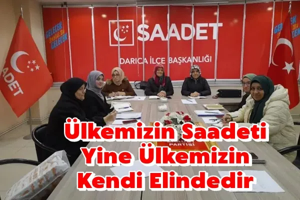 Ülkemizin Saddeti Yine Ülkemizin Kendi Elindedir