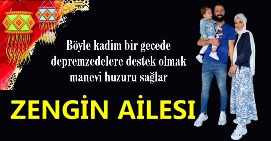 Zengin Ailesi Miraç Kandilini Kutladı