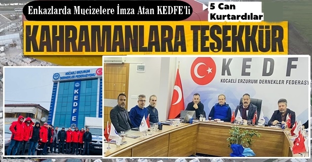 Enkazda Mucizelere İmza Atan KEDFE Arama Kurtarma Ekibine Teşekkür