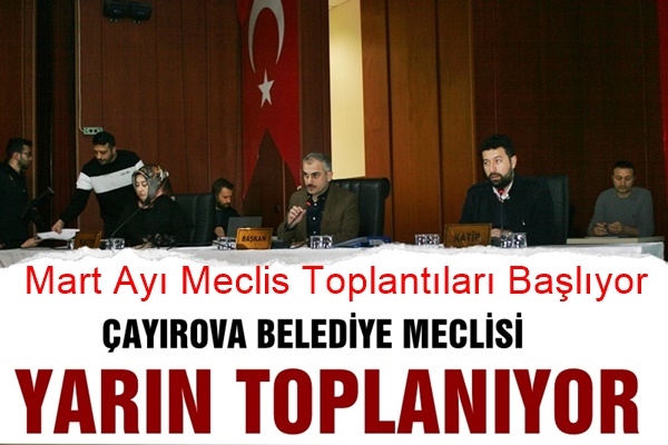 Çayırova Meclisi Yarın Toplanıyor