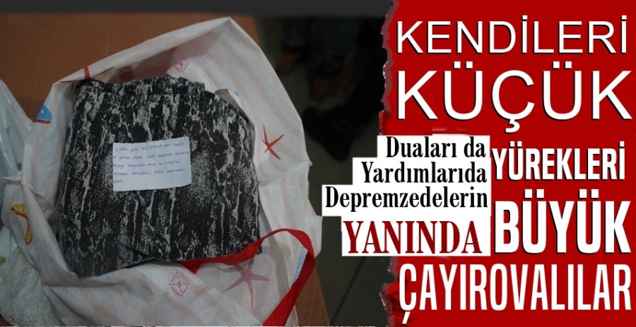 Paketlerden çıkan sevgi ve merhamet dolu notlar