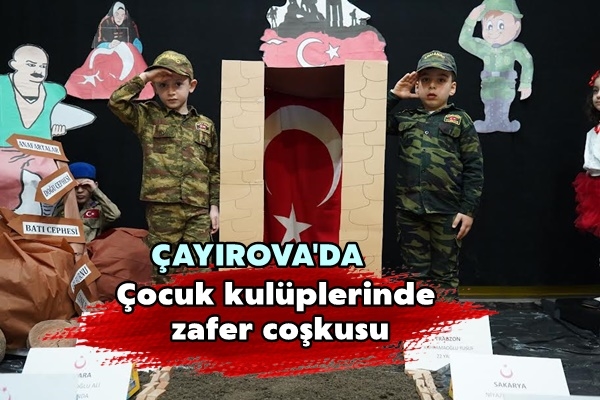 Çocuk kulüplerinde zafer coşkusu