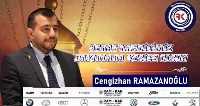 Cengizhan Ramazanoğlu Berat Kandilini Kutladı