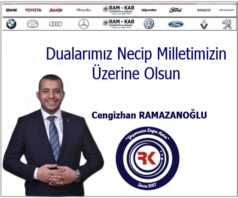 Ramazanoğlu: Dualarımız Necip Milletimizin Üzerine Olsun