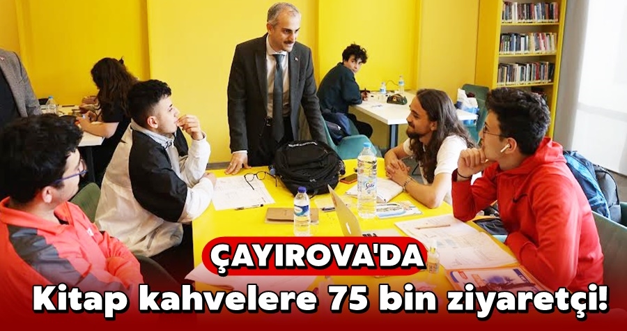 Kitap kahvelere 75 bin ziyaretçi!