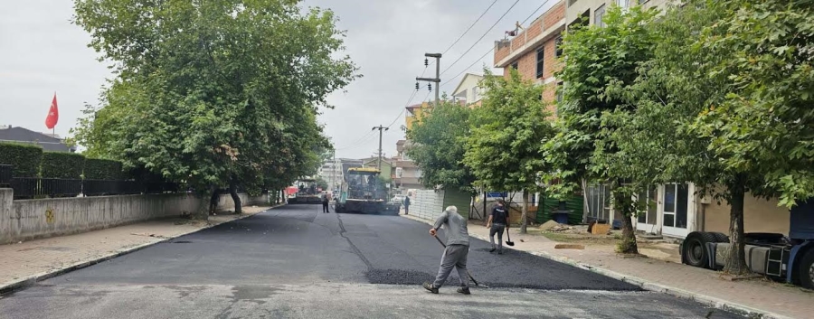 Çayırova Yavuz Sultan Selim Caddesi asfaltlandı