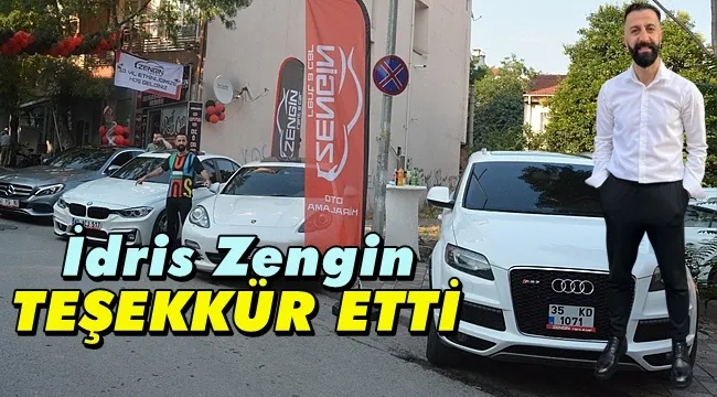 İdris Zengin Teşekkür Etti