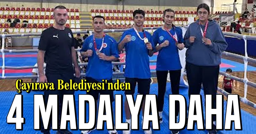 Çayırova Belediyesi sporcularından 4 madalya daha