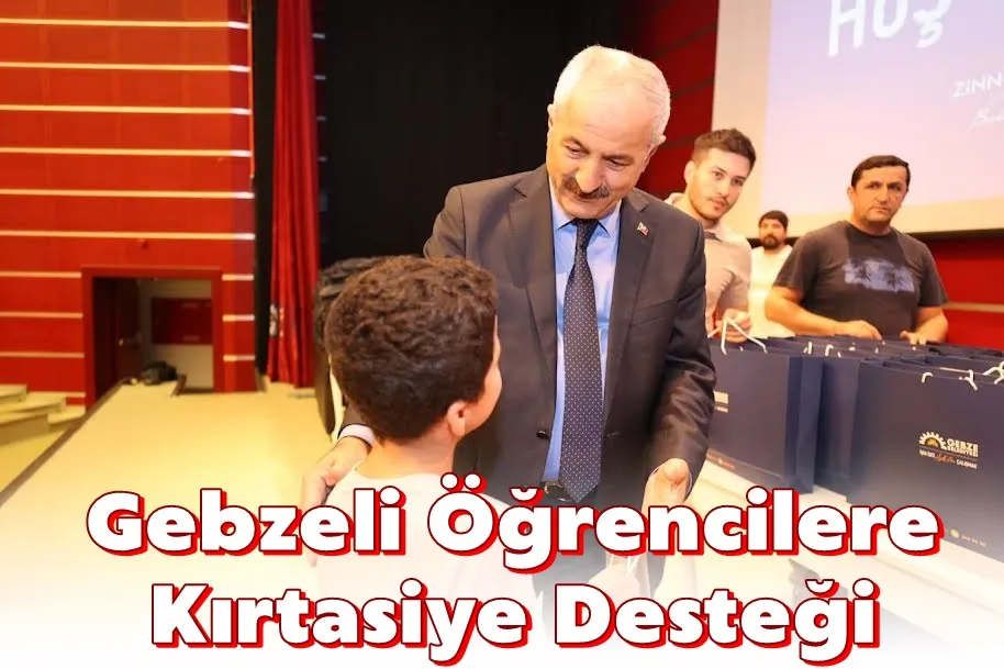 Gebzeli Öğrencilere  Kırtasiye Desteği