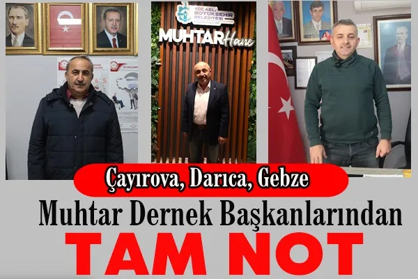 Muhtarlardan, Büyükşehir’in hizmetlerine tam not