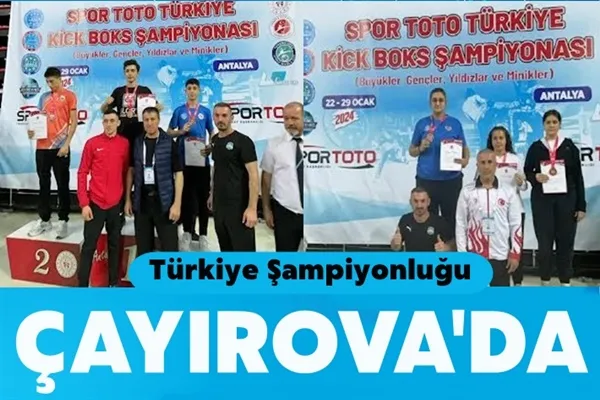 Çayırova’ya Türkiye şampiyonluğu geldi