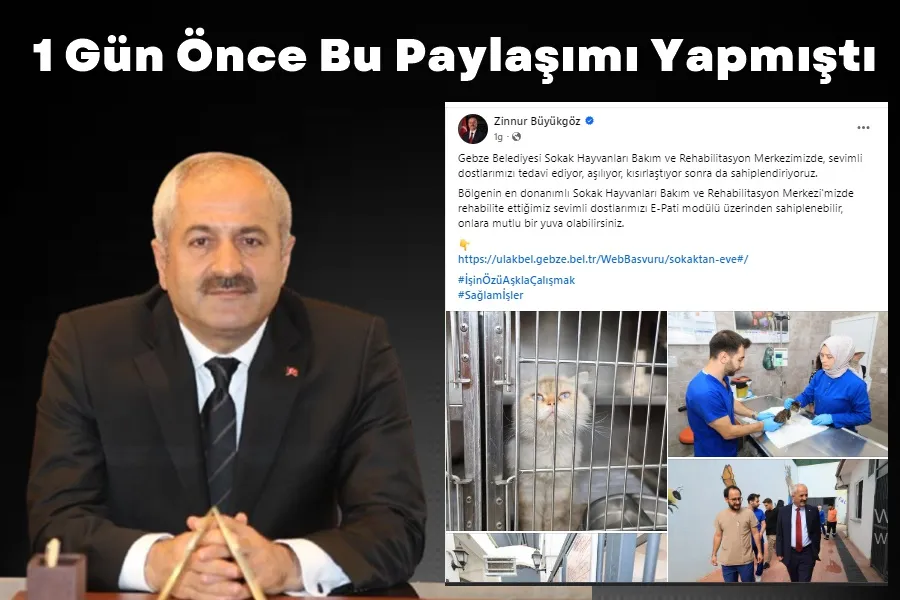 Büyükgöz 1 gün önce bu paylaşımı yapmıştı