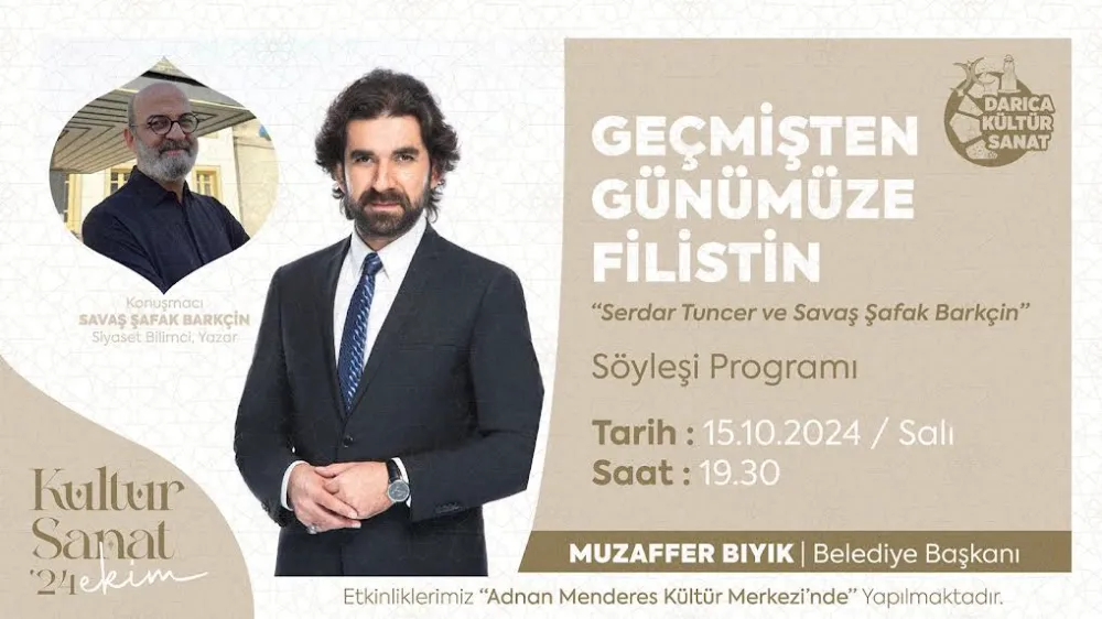 Darıca’da ‘Geçmişten günümüze Filistin’ söyleşisi düzenlenecek