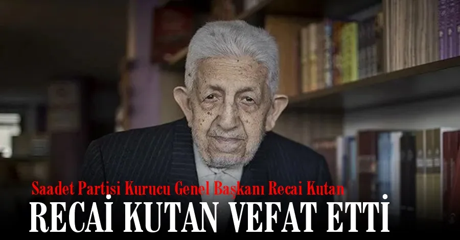 Recai Kutan Vefat Etti