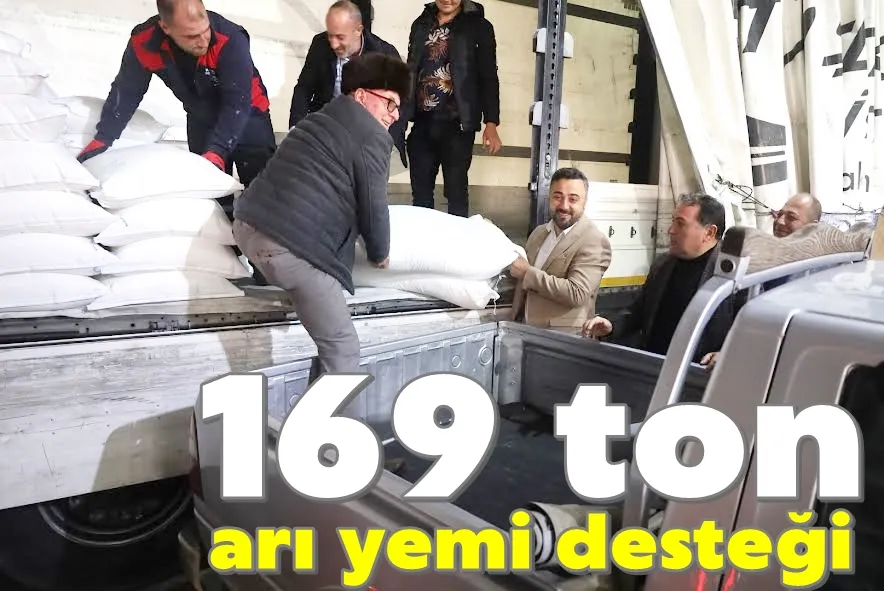 Büyükşehir’den 169 ton arı yemi desteği