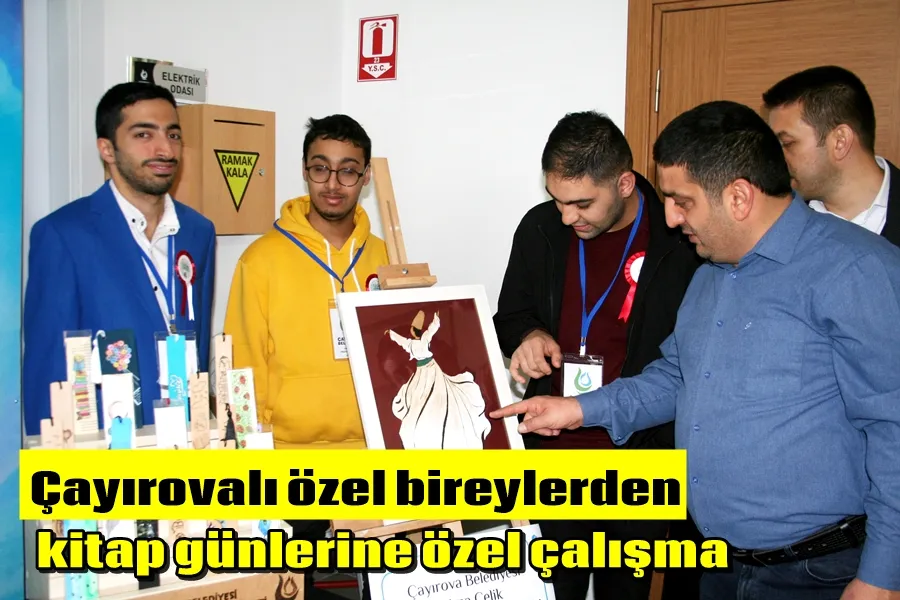 Çayırovalı özel bireylerden kitap günlerine özel çalışma