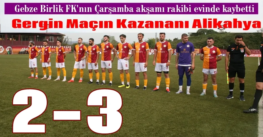 Gergin Maçın Kazananı Alikahya  2-3