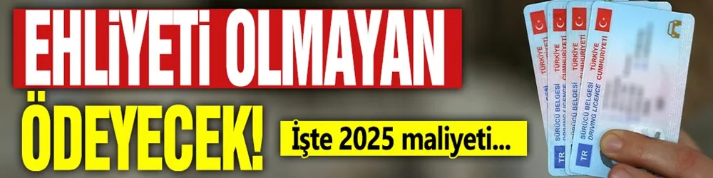 Ehliyeti olmayan ödeyecek