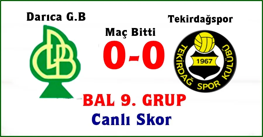 Darıca G.B-Tekirdağspor