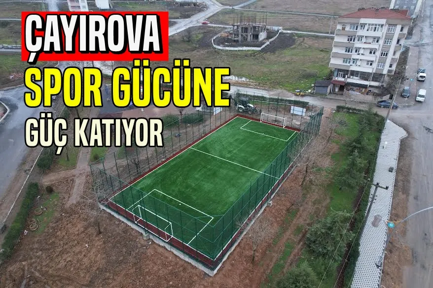 Halı sahalarla spor altyapısı güçleniyor