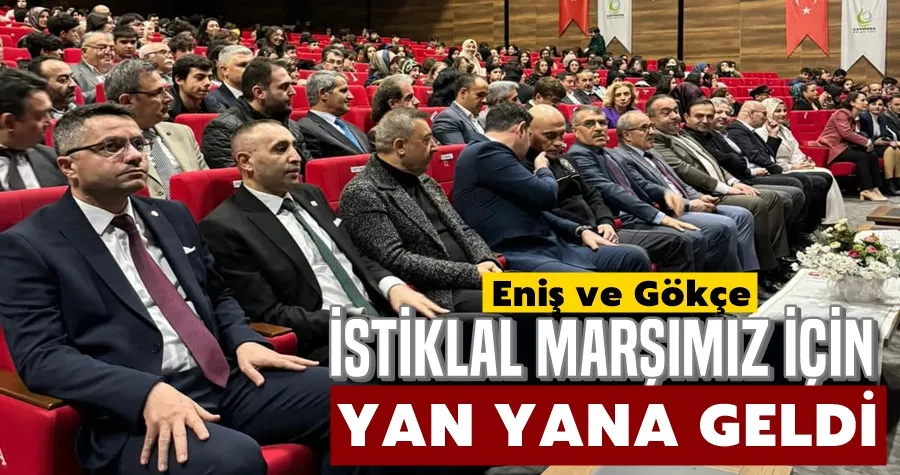 Eniş ve Gökçe İstiklal Marşımız İçin Yan Yana Geldi