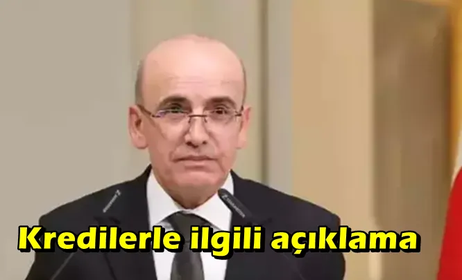 Kredilerle ilgili Bakan Şimşek