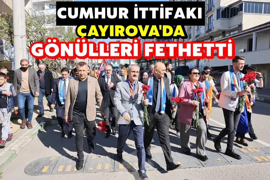 Cumhur İttifakı, Çayırovalılara karanfil dağıttı