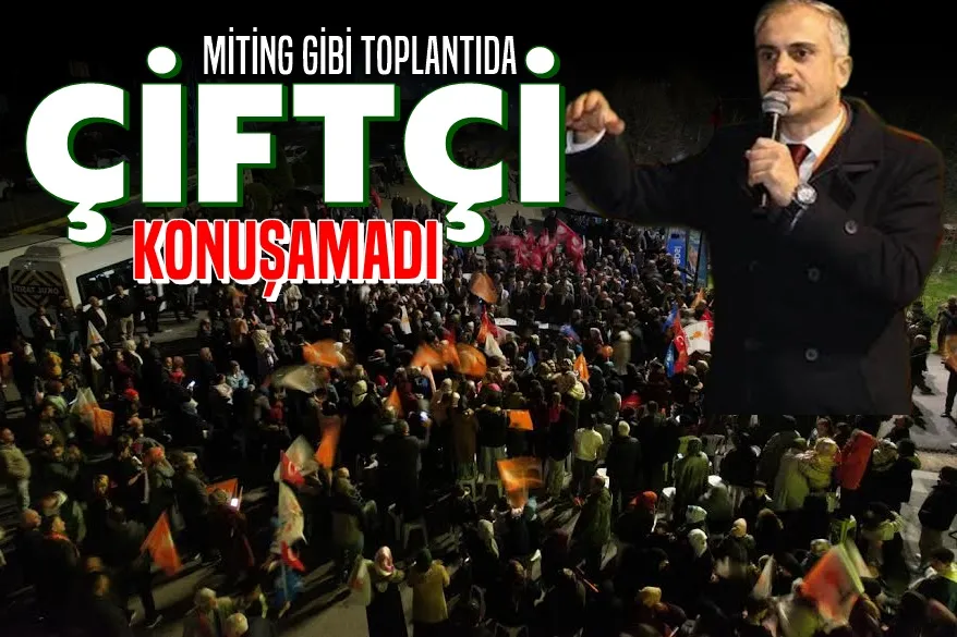 Çiftçi Miting Gibi Toplantıda Konuşamadı