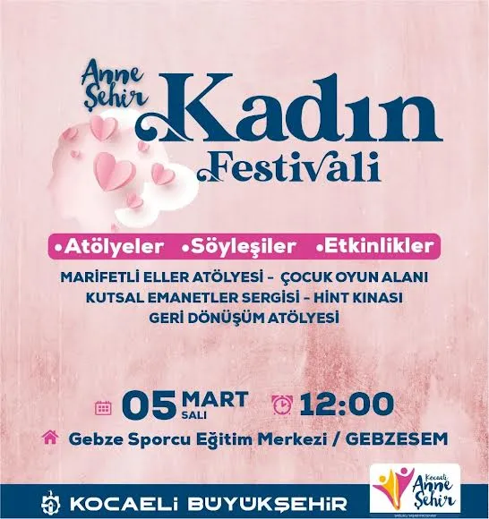 Kadın Festivali 5 Mart’ta Gebze