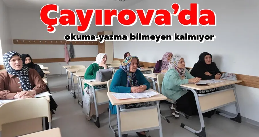 Çayırova’da okuma-yazma kursları devam ediyor