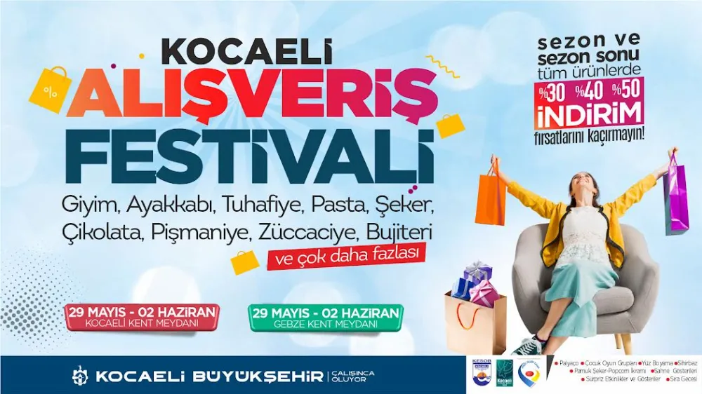 Gebze Alışveriş Festivaline hazır