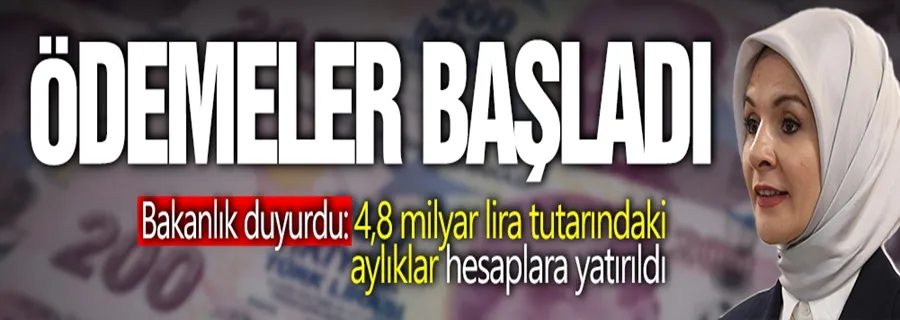 Yaşlı ve engelli aylıkları hesaplara yatırıldı