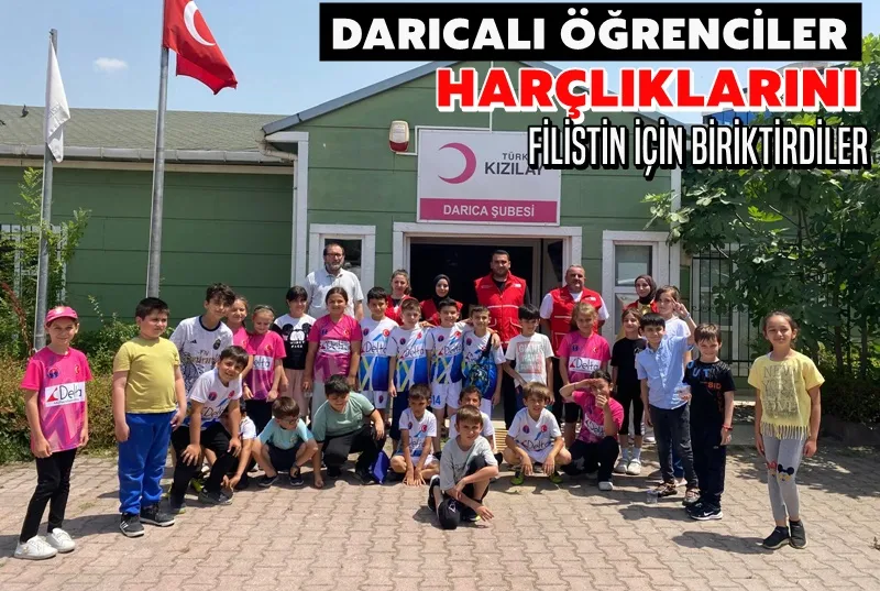 Darıcalı Öğrenciler Harçlıklarını Filistin İçin Biriktirdiler