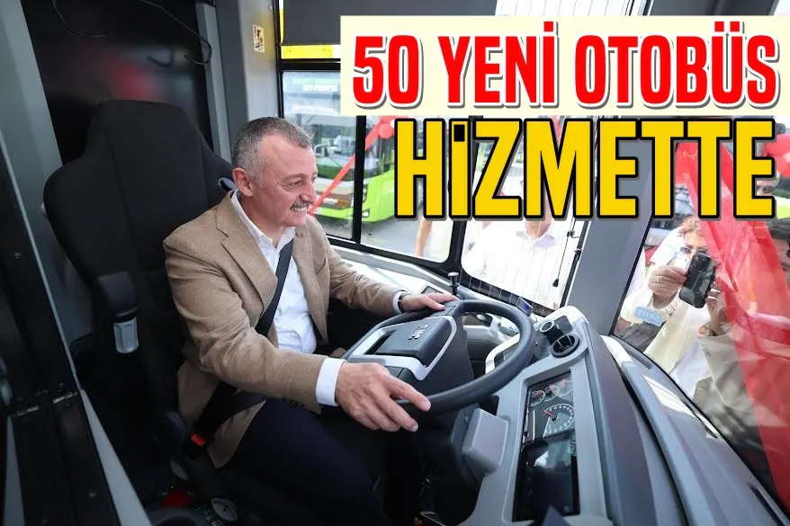 50 yeni otobüs Kocaelilere hizmet için yollarda